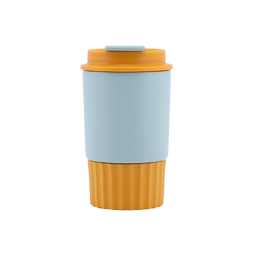 Vaso de café de viaje con forma octogonal de Credrink, taza de café aislada con tapa, termo de café a prueba de fugas, vaso de café para bebidas frías y calientes, taza térmica reutilizable de acero inoxidable
