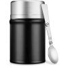 Credrink Insulated Food Jar 26oz Wide_Mouth Thermoses Stainless Steel Lunch Container Leak Proof Vacuum Thermal Flask