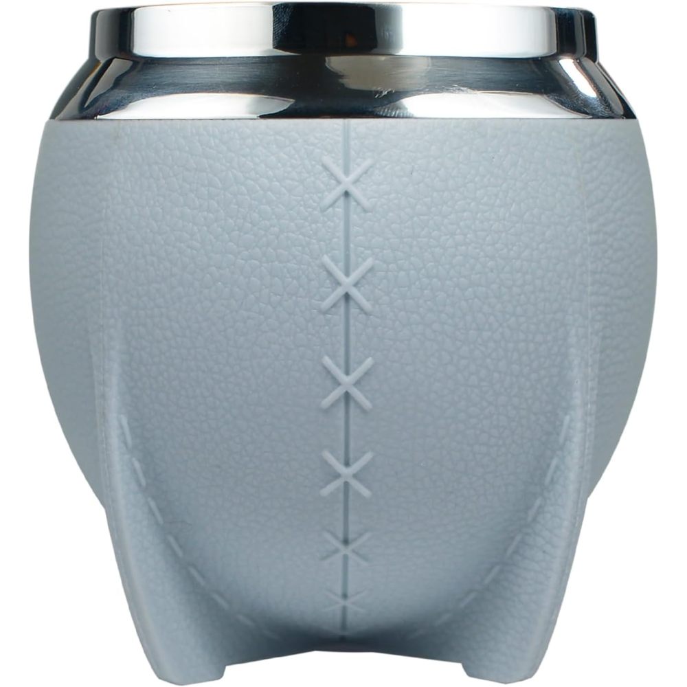 Juego de tazas de té de acero inoxidable de 9.5 oz con bombilla y calabaza mate de Credrink, taza de café antiescaldaduras con aislamiento térmico de doble pared, taza de vacío, taza de bebida aislada portátil para bebidas frías y calientes