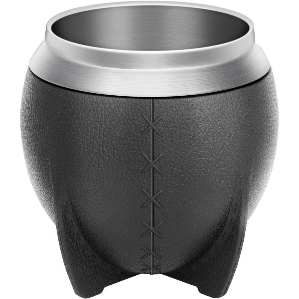 Juego de tazas de té de acero inoxidable de 9.5 oz con bombilla y calabaza mate de Credrink, taza de café antiescaldaduras con aislamiento térmico de doble pared, taza de vacío, taza de bebida aislada portátil para bebidas frías y calientes