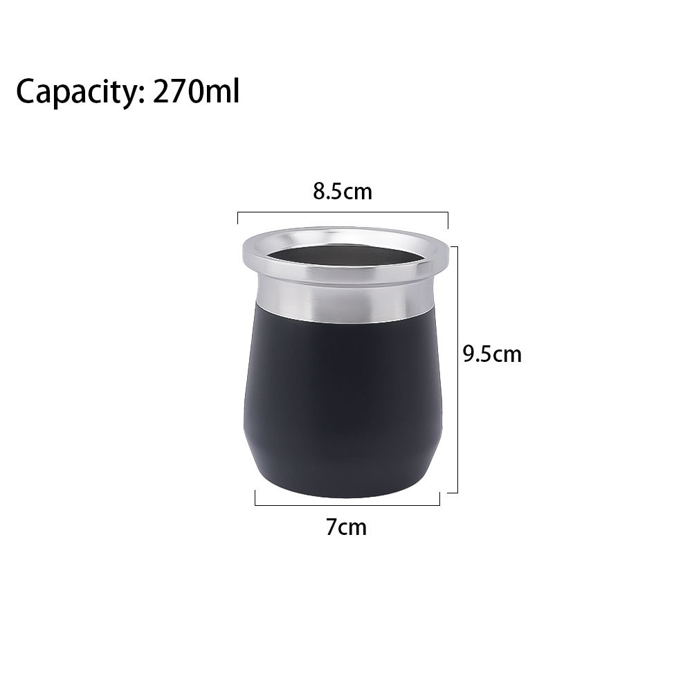 Mate de acero inoxidable de 280 ml con doble pared de Credrink