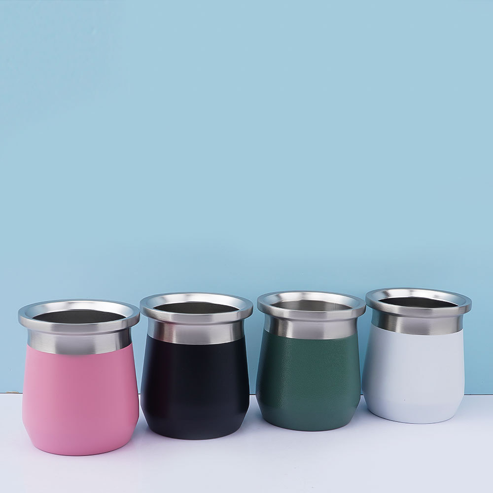 Mate de acero inoxidable de 280 ml con doble pared de Credrink