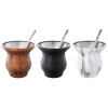 Credrink Yerba Mate Cup 250ml Stainless Steel Mate Gourd Double Walled Tea Cup for Yerba Mate