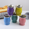 Credrink Yerba Mate Cup 120ml/4oz Stainless Steel Mate Gourd Double Walled Tea Cup for Yerba Mate