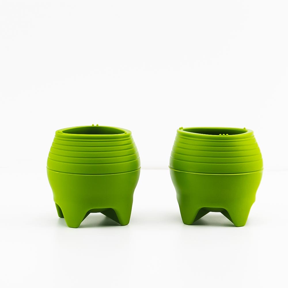 Calebasse en silicone et paille Bombilla avec brosse nettoyante - Sans BPA, ergonomique pour les voyages, facile à nettoyer