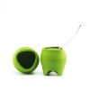 ilicone Yerba Mate Gourd and Bombilla Straw with Cleansing Brush- BPA Free, Ergonomic for Travel, Easy to Clean 