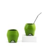 ilicone Yerba Mate Gourd and Bombilla Straw with Cleansing Brush- BPA Free, Ergonomic for Travel, Easy to Clean 
