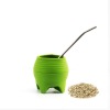 ilicone Yerba Mate Gourd and Bombilla Straw with Cleansing Brush- BPA Free, Ergonomic for Travel, Easy to Clean 
