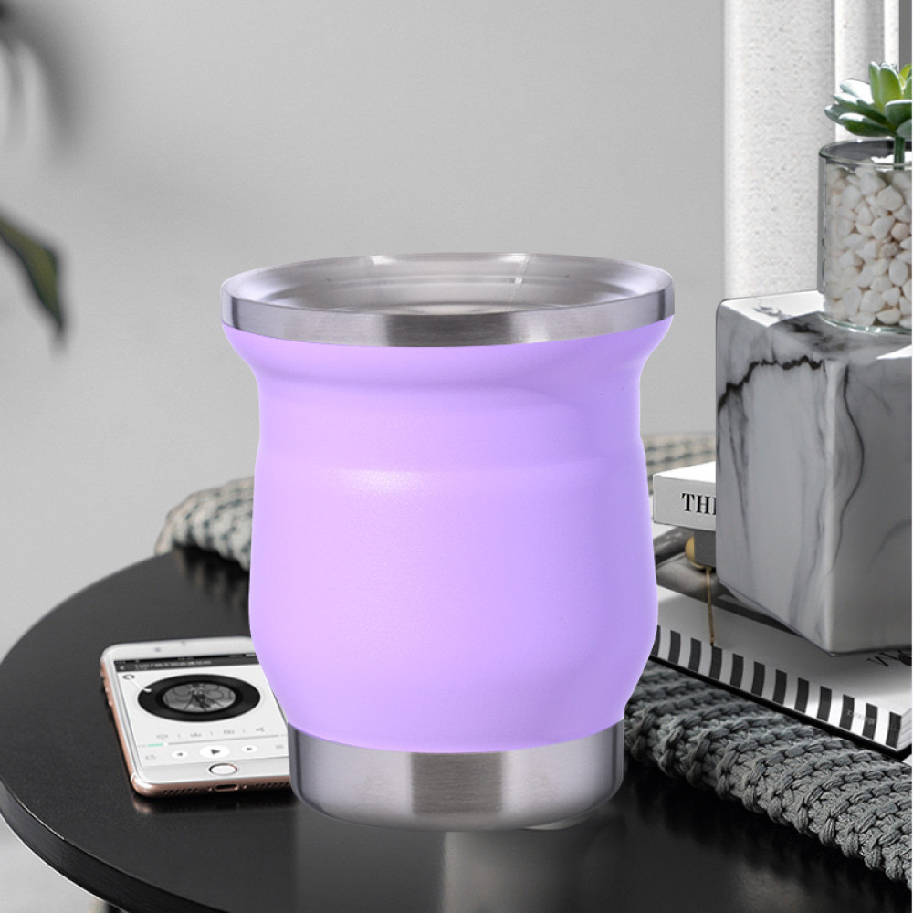 Mate de acero inoxidable de 260 ml con doble pared de Credrink