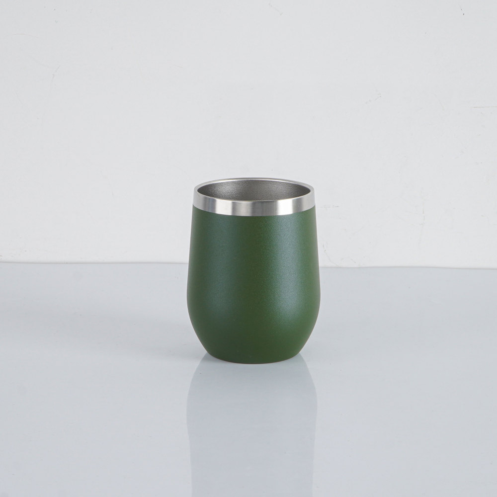 Credrink 12oz Yerba Mate Cup Stainless Steel double wall Mate Cup with 1 Bombillas Double Wall Vacuum Insulated Yerba Mate Gourd Unique Mate Cup plus thermo And Bombilla Set