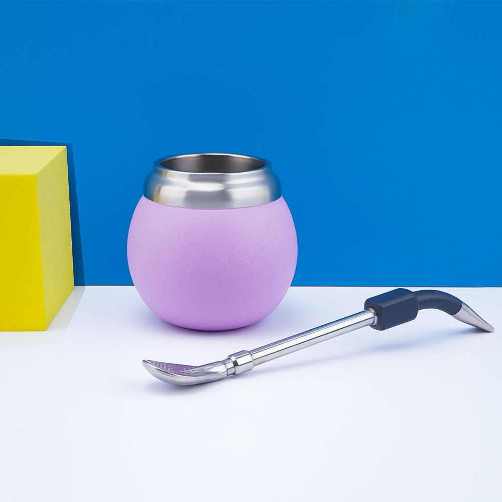 Чашка Credrink Yerba Mate 120 мл 4 унции из нержавеющей стали, тыква с двойными стенками, чашка для чая Yerba Mate