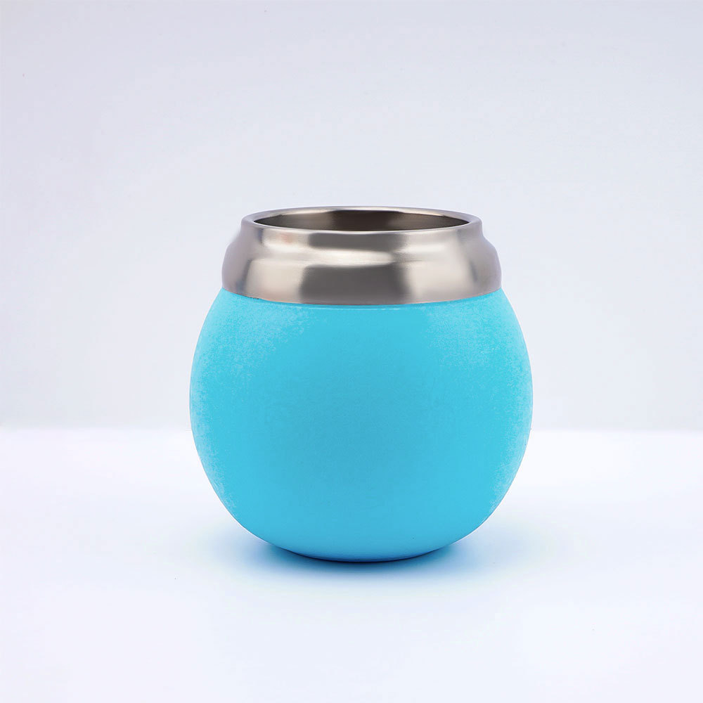 Mate de acero inoxidable de doble pared de Credrink, 210 ml, 7 oz, para yerba mate