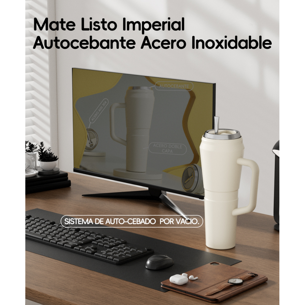 Credrink wholesale automate ready mate bottle mate argentino new Imperial with handle— El mate que lo cambia todo-Rosa