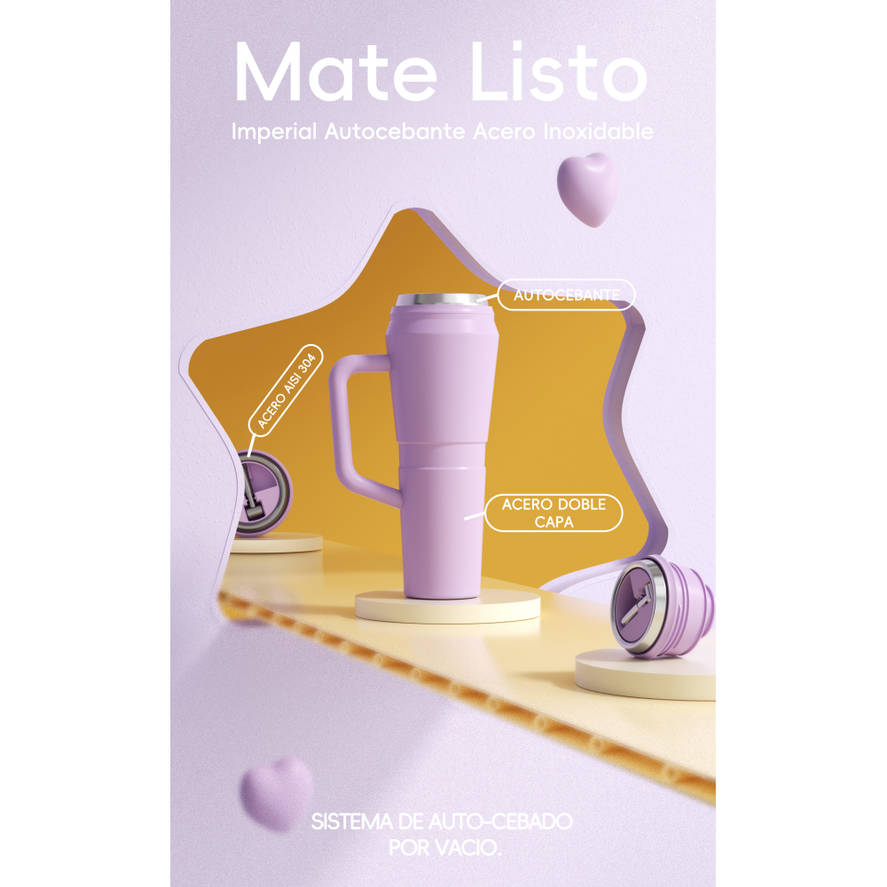 Credrink оптом автоматизировать готовый мате бутылочный мате аргентинский новый Империал с ручкой — El mate que lo cambia todo-Rosa