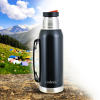 Credrink 32oz Insulated Stainless Steel Thermos with handle for Hot and Cold Beverages with Leak Proof Lid  Built-in Cup Triple Wall Insulation Hot 24 Hrs Perfect for Coffee Tea Dishwasher Safe