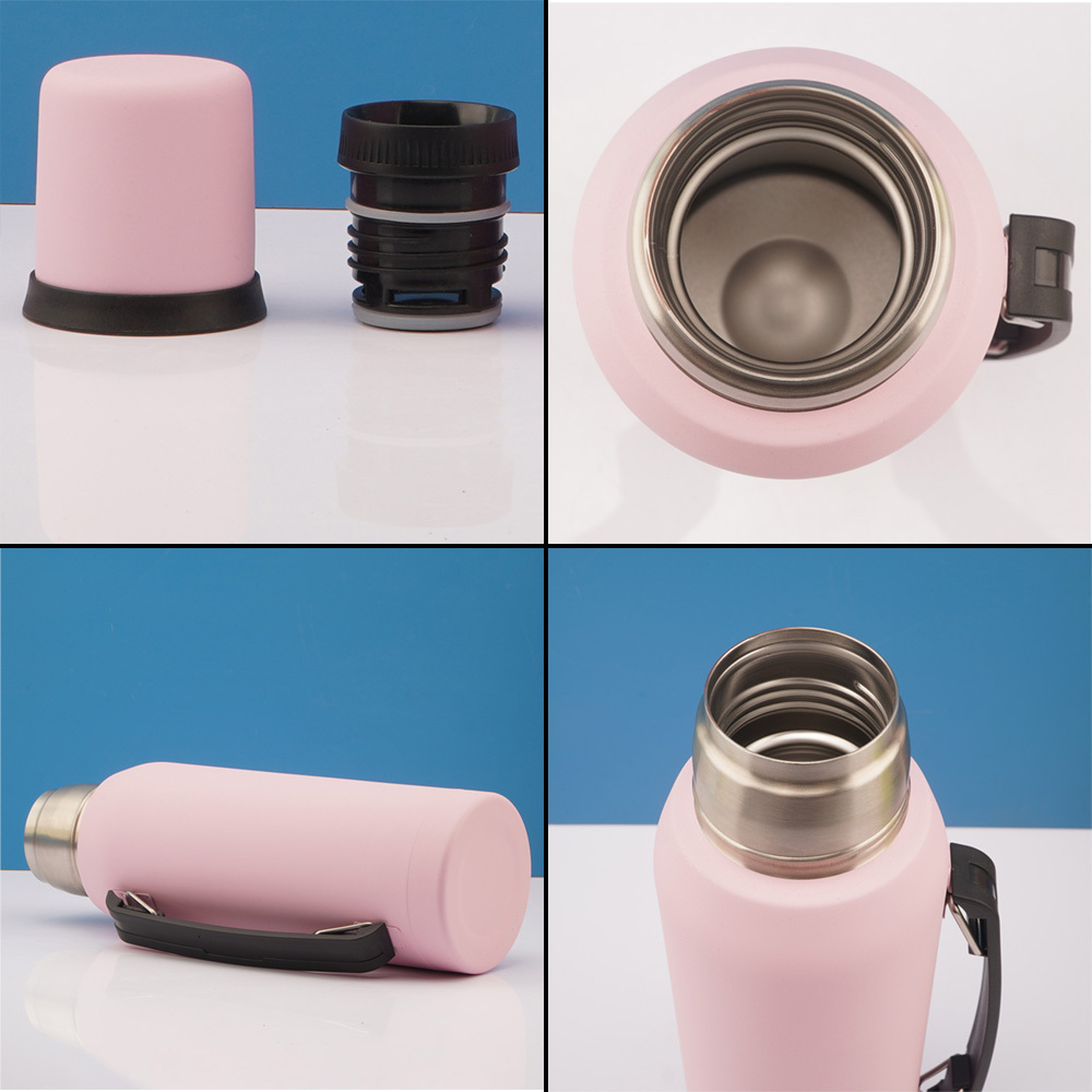 Botella de boca ancha con aislamiento al vacío Credrink Classic: termo de acero inoxidable 18/8 sin BPA para bebidas frías y calientes; mantiene el líquido caliente o frío