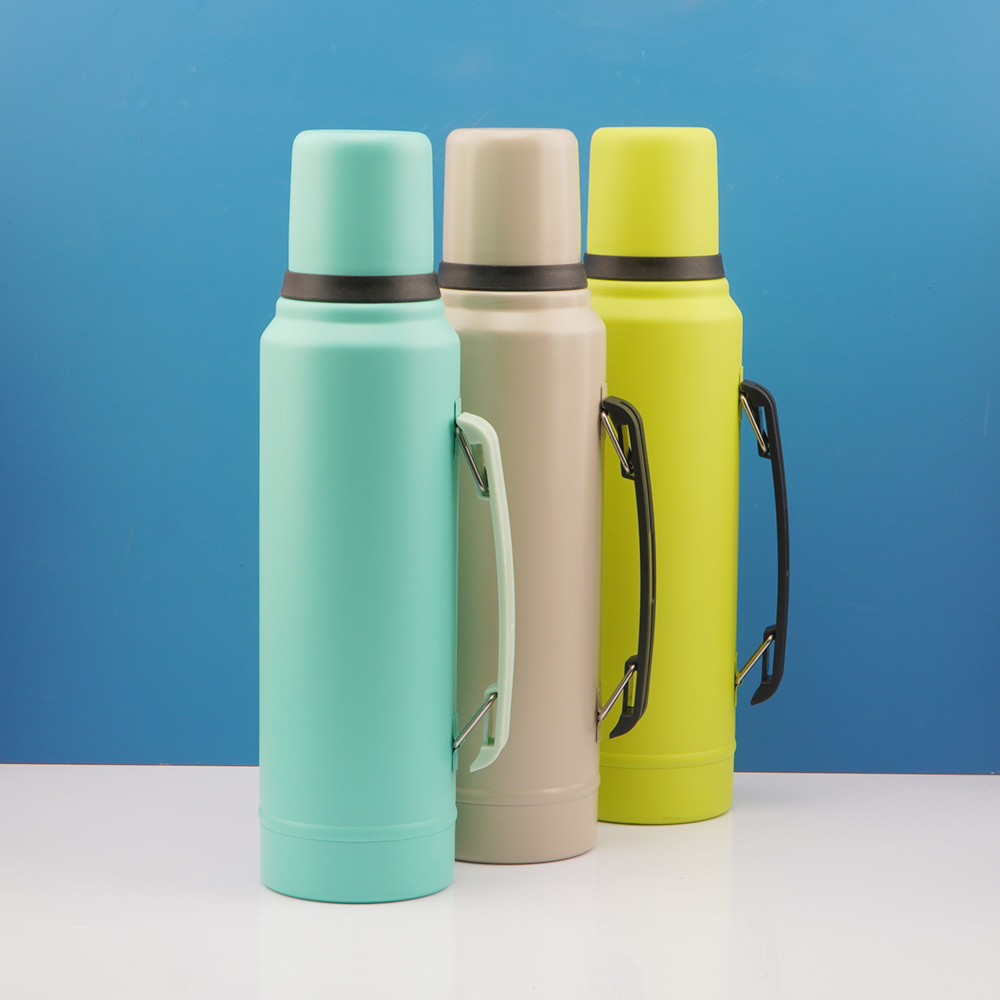 Botella de boca ancha con aislamiento al vacío Credrink Classic: termo de acero inoxidable 18/8 sin BPA para bebidas frías y calientes; mantiene el líquido caliente o frío