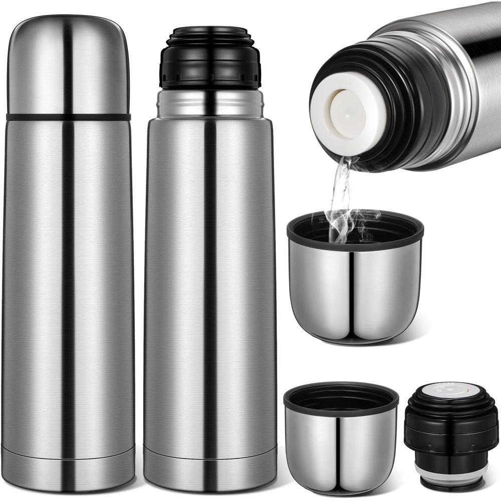 Credrink Meilleur thermos à café en acier inoxydable sans BPA Nouvelle triple paroi isolée chaude et froide pendant des heures 34 OZ 1000ML