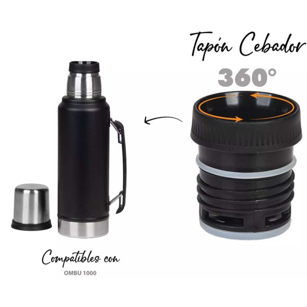 Botella de boca ancha con aislamiento al vacío Credrink Classic: termo de acero inoxidable 18/8 sin BPA para bebidas frías y calientes; mantiene el líquido caliente o frío hasta 24 horas