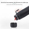 Credrink Mate Termo Water Bottle- made of stainless steel - half handle - A termo specially designed for drinking mate Silver color  32 OZ BPA Free Also suitable for cold