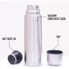 Credrink Meilleur thermos à café en acier inoxydable sans BPA Triple paroi isolée Eau chaude Boissons froides pendant des heures Parfait pour le vélo Sac à dos Camping Bureau