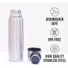 Credrink Meilleur thermos à café en acier inoxydable sans BPA Triple paroi isolée Eau chaude Boissons froides pendant des heures Parfait pour le vélo Sac à dos Camping Bureau