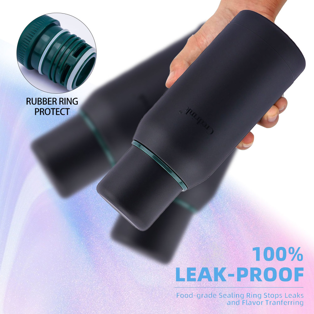 Credrink 25oz fat Insulated Stainless Steel Thermos Beverages with Leak Proof Lid & Built-in Cup double Wall Insulation Hot 24 Hrs Perfect for Coffee Tea Dishwasher Safe