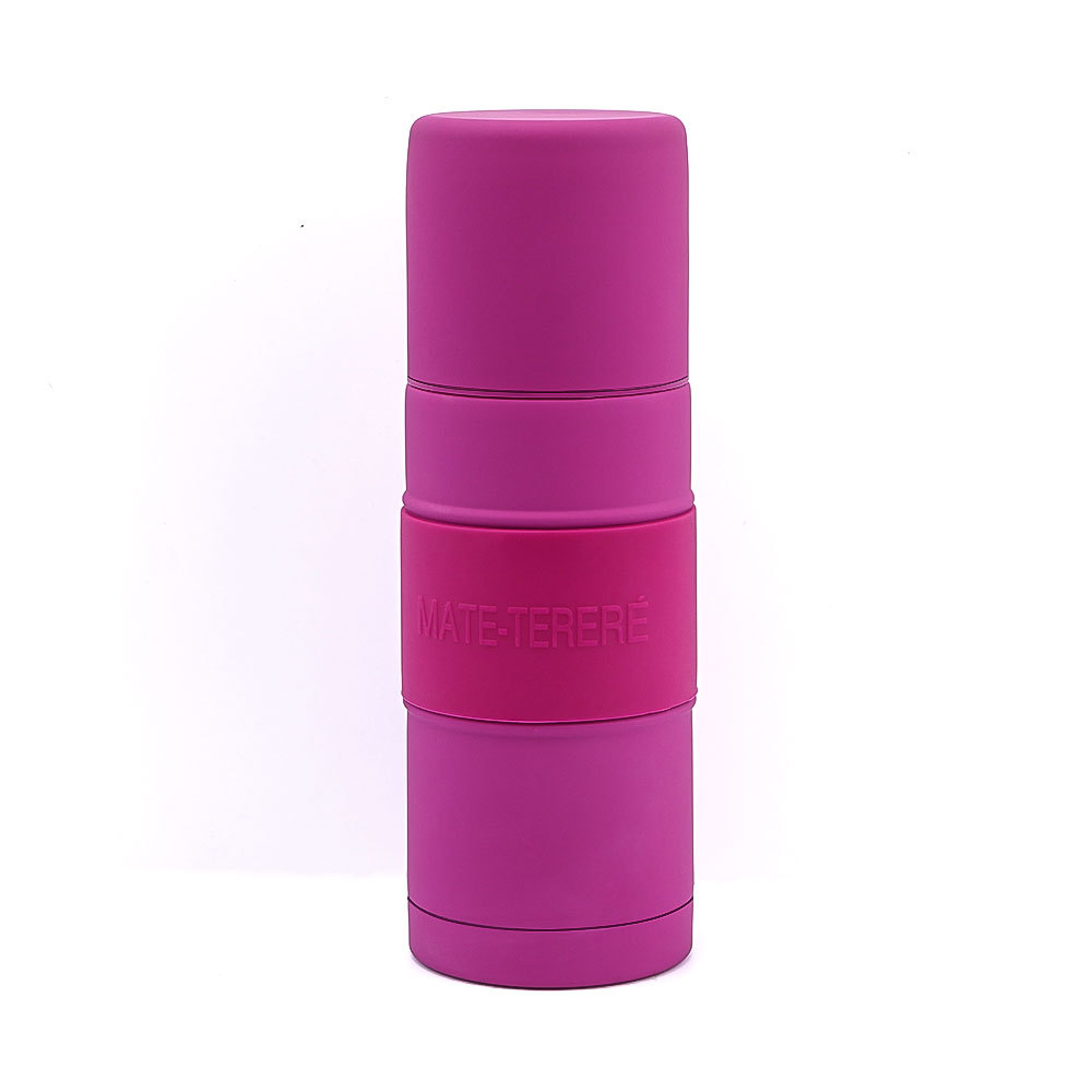 Termo para Yerba Mate Credrink – Mate Argentino 500ml – Termo para mate todo en uno – Mate thermos all in one – Este kit de mate automático negro de acero inoxidable es ideal para tereré y té