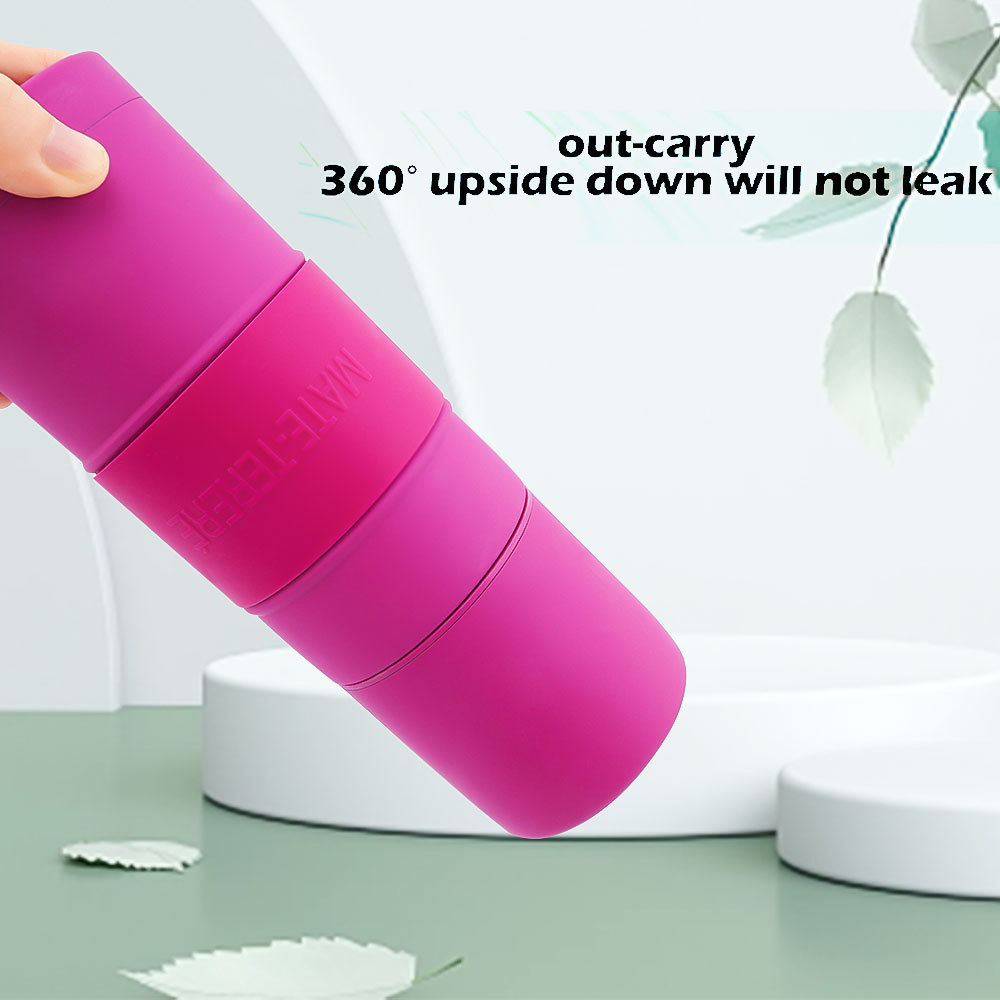 Termo para Yerba Mate Credrink – Mate Argentino 500ml – Termo para mate todo en uno – Mate thermos all in one – Este kit de mate automático negro de acero inoxidable es ideal para tereré y té