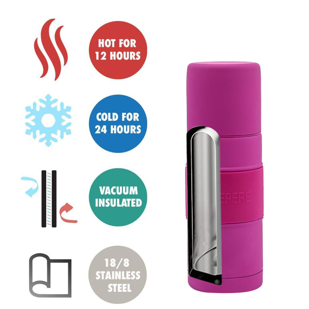 Termo para Yerba Mate Credrink – Mate Argentino 500ml – Termo para mate todo en uno – Mate thermos all in one – Este kit de mate automático negro de acero inoxidable es ideal para tereré y té