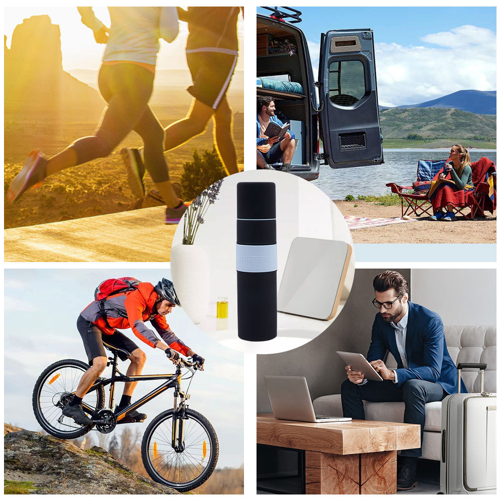 Termo para Yerba Mate Credrink – Mate Argentino 700ml – Termo para mate todo en uno – Mate thermos all in one – Este kit de mate automático negro de acero inoxidable es ideal para tereré y té