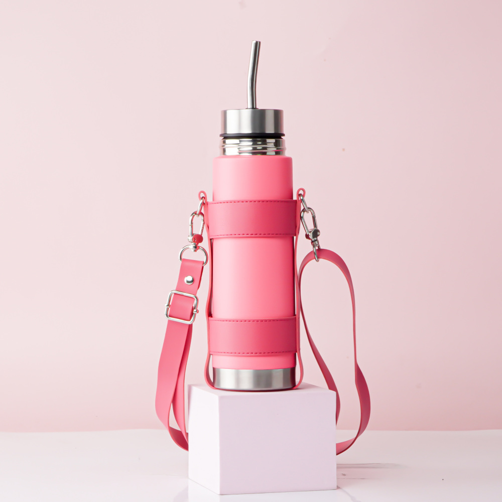 Credrink  3 in 1 automate 500ml Yerba Mate Thermos set with leather bag– Automate flask – Mate Argentino 500ml  - Thermo Mate Cup and Bombilla All In One - No Need to Refill Every Time You Want to Drink 