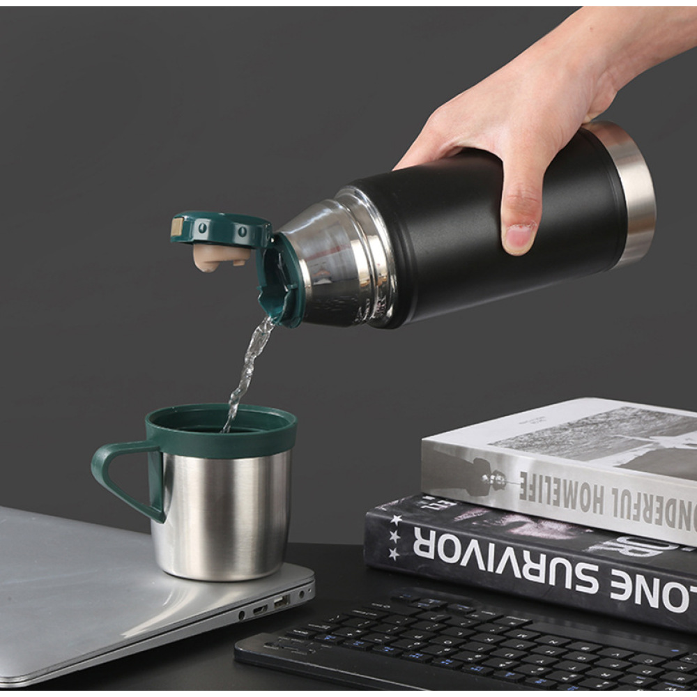 Bouteille isotherme à double paroi en acier inoxydable Credrink 650 ml argentin pour yerba mate