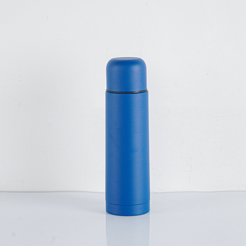 Termo de acero inoxidable de doble pared Credrink de 500 ml con tapa a prueba de fugas y taza incorporada, aislamiento de doble pared, caliente las 24 horas, perfecto para café, té y lavavajillas.