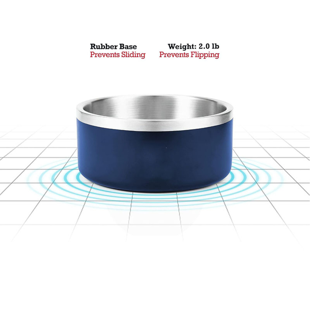 Credrink Gamelle isotherme pour chien à double paroi en acier inoxydable - 66 l - Antidérapante - Anti-déversement - Lavable au lave-vaisselle - Gamelle pour chat - Gamelle pour nourrir les animaux de compagnie de grande, moyenne et petite taille