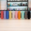 Credrink  Factory Direct wholesale Multicolor Skinny Tumblers with Lids and Straw 16oz Double Wall Acrylic Tumbler Tall Matte Skinny Tumblers
