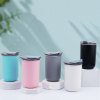 Credrink Mini Cute 300ml Wine Tumbler Double Wall inner Stainless Steel  outer plastic Coffee Mug Thermos Travel Tumbler Cups