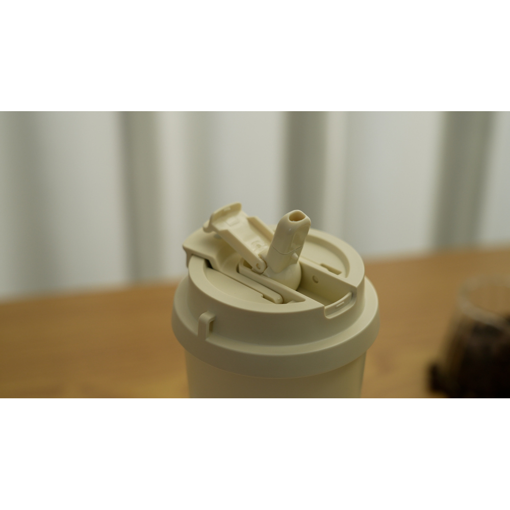 Credrink Tasse à café isotherme automatique en acier inoxydable à double paroi avec couvercle, tasse thermos de voyage portable, tasse à café chaude et froide réutilisable