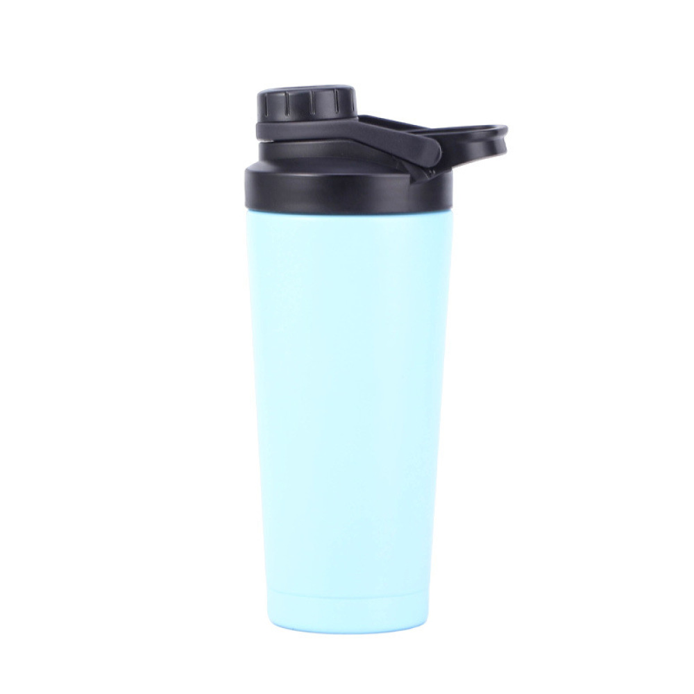 Bouteille shaker en acier inoxydable Credrink avec conception silencieuse - Bouteille shaker en métal isolée brevetée de 24 oz pour mélanges de protéines et pré-entraînement 100 % étanche
