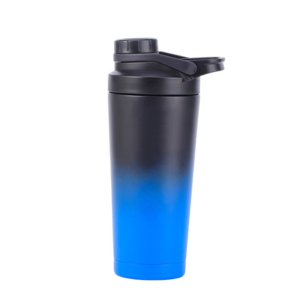 Bouteille shaker en acier inoxydable Credrink avec conception silencieuse - Bouteille shaker en métal isolée brevetée de 24 oz pour mélanges de protéines et pré-entraînement 100 % étanche