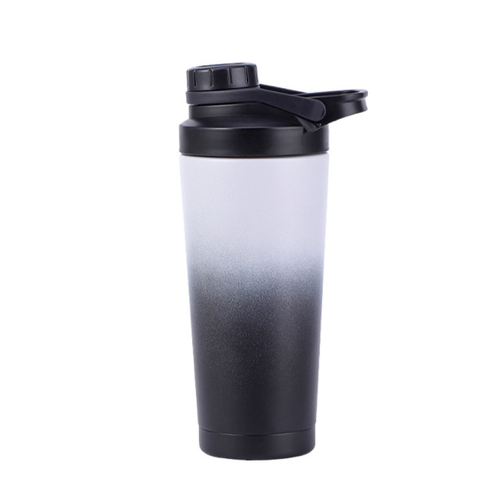 Bouteille shaker en acier inoxydable Credrink avec conception silencieuse - Bouteille shaker en métal isolée brevetée de 24 oz pour mélanges de protéines et pré-entraînement 100 % étanche
