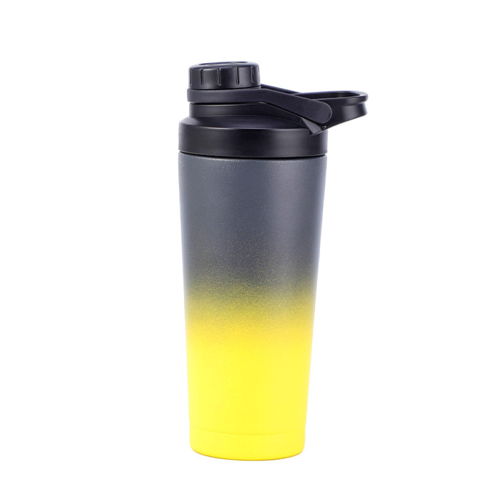 Bouteille shaker en acier inoxydable Credrink avec conception silencieuse - Bouteille shaker en métal isolée brevetée de 24 oz pour mélanges de protéines et pré-entraînement 100 % étanche