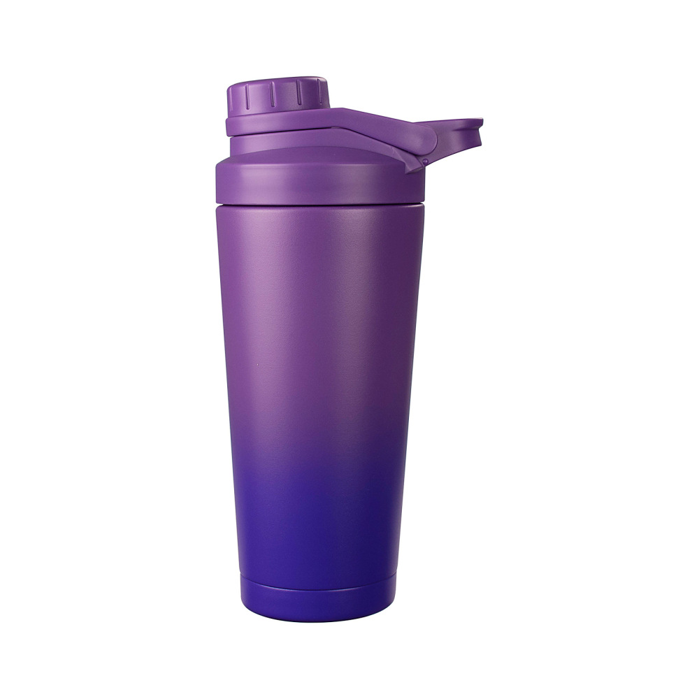 Bouteille shaker en acier inoxydable Credrink avec conception silencieuse - Bouteille shaker en métal isolée brevetée de 24 oz pour mélanges de protéines et pré-entraînement 100 % étanche