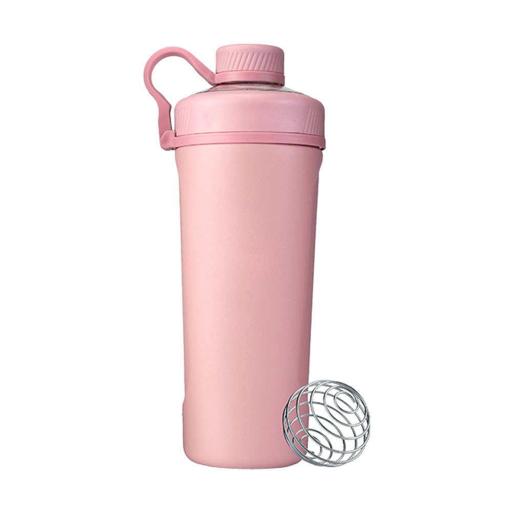 Bouteille shaker Credrink avec fouet métallique Bouteille shaker pour protéines pour mélanges de protéines Bouteille shaker en acier inoxydable, bouteille shaker en métal Grande bouteille shaker Sans BPA, conception anti-fuite