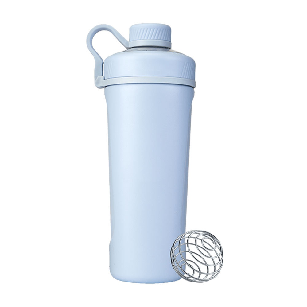 Bouteille shaker Credrink avec fouet métallique Bouteille shaker pour protéines pour mélanges de protéines Bouteille shaker en acier inoxydable, bouteille shaker en métal Grande bouteille shaker Sans BPA, conception anti-fuite
