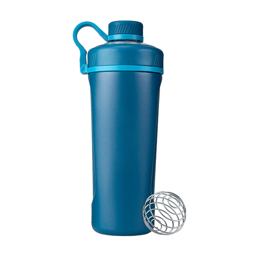 Bouteille shaker Credrink avec fouet métallique Bouteille shaker pour protéines pour mélanges de protéines Bouteille shaker en acier inoxydable, bouteille shaker en métal Grande bouteille shaker Sans BPA, conception anti-fuite