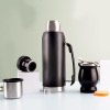 Credrink Complete Yerba Mate Set - 1L thermos with handle & 8oz Modern Mate Gourd cup with Bombilla and Cleaning Brush Included - All Premium Quality 304 18/8 Stainless Steel