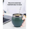 Credrink Complete Yerba Mate Set - большой новый термос объемом 1 л, современная чашка для мате объемом 9 унций, бомбилья и щетка для чистки в комплекте - все из высококачественной нержавеющей стали 304 18/8