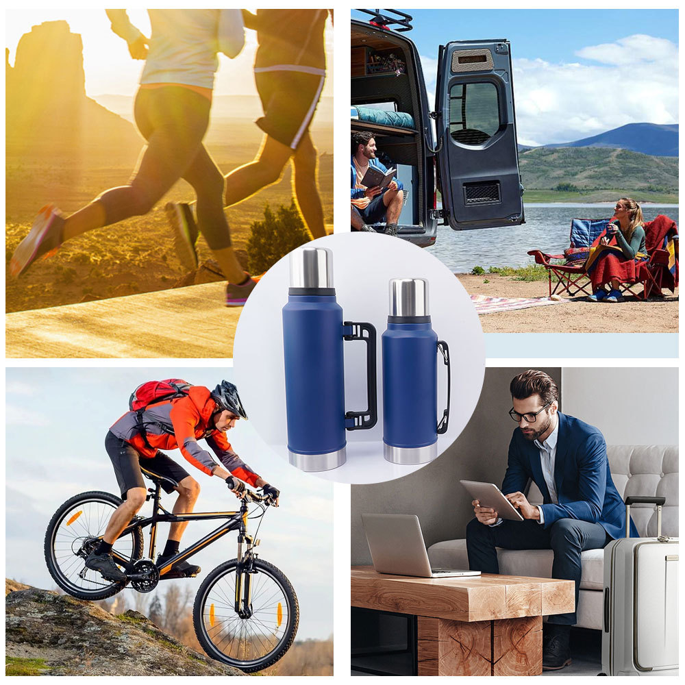 Credrink Complete Yerba Mate Set - термос 1 л с ручкой и современная чашка для мате объемом 8 унций - все из нержавеющей стали высшего качества 304 18/8