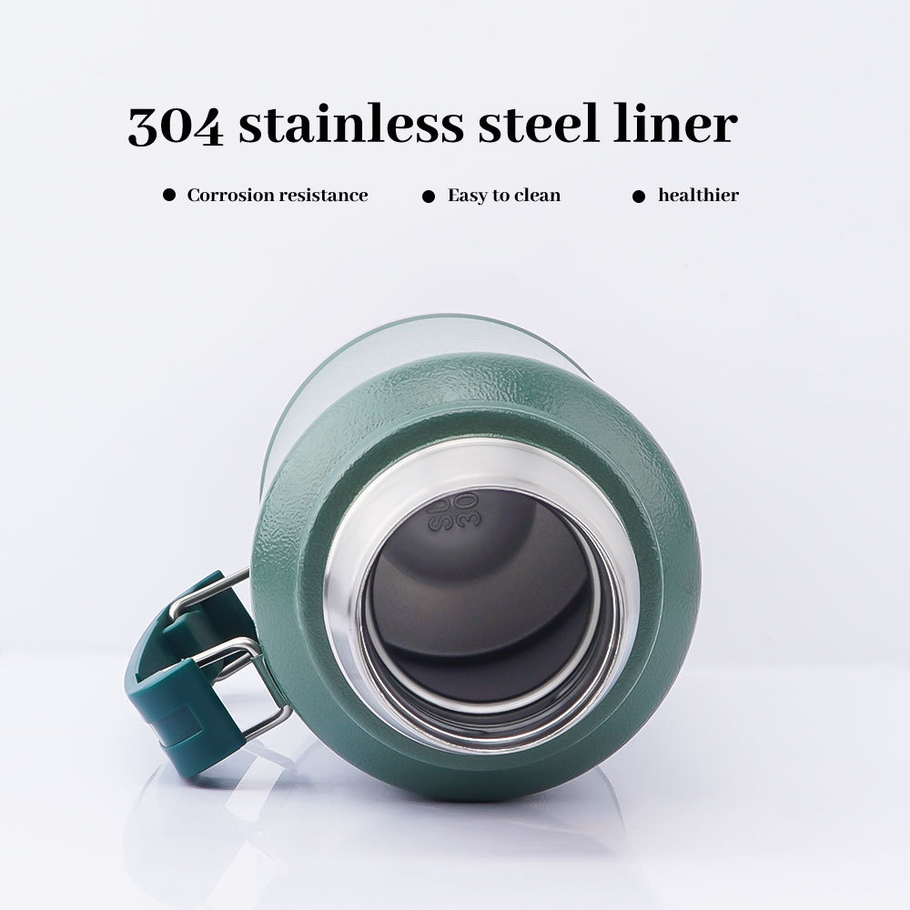 Credrink Complete Yerba Mate Set - термос 1 л с ручкой и современная чашка для мате объемом 8 унций - все из нержавеющей стали высшего качества 304 18/8